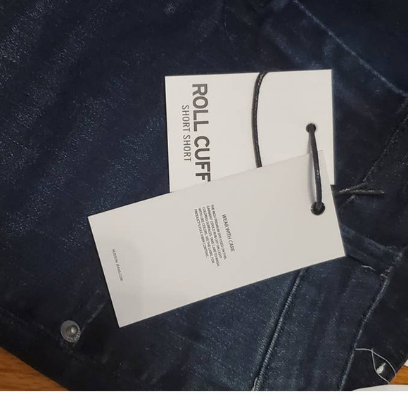 Hudson Kids Stretch Denim Roll Cuff Short Shorts Low Octane Big Girl's Size 10 - Picture 7 of 13